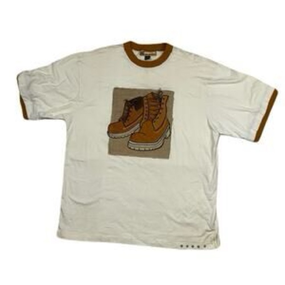 Vintage 1990 Raw Blue boot tee